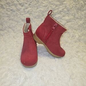 Cat & Jack Kids' Red Zip-Up Boots